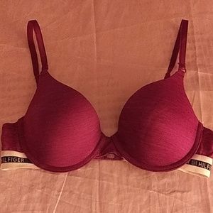 Purple Tommy Hilfiger Push Up Bra 34B